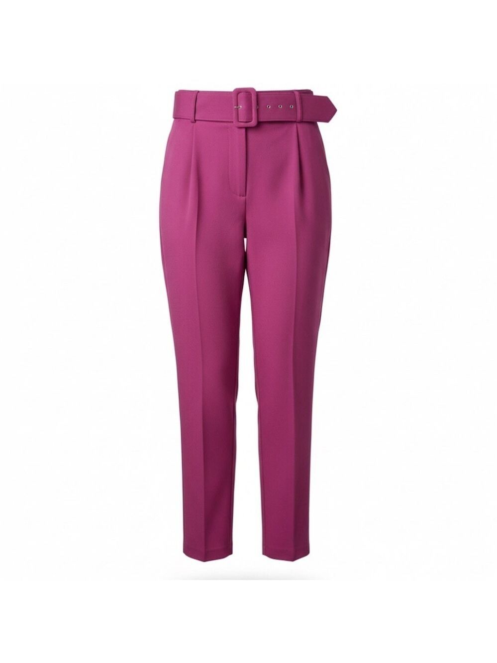 One n More Pink Pleated Trousers Small | Belted Dress Pants NWT